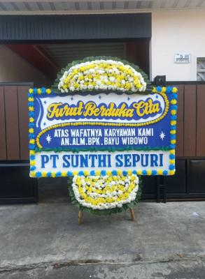 Papan Bunga Duka di Pandau Hilir